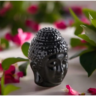 Quemador ceramico Buda negro